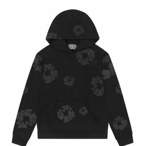 Denim Tears Cotton Wreath Black Hoodie